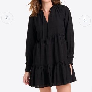 NWT Connie Long Sleeve Mini Dress in Pane Plaid